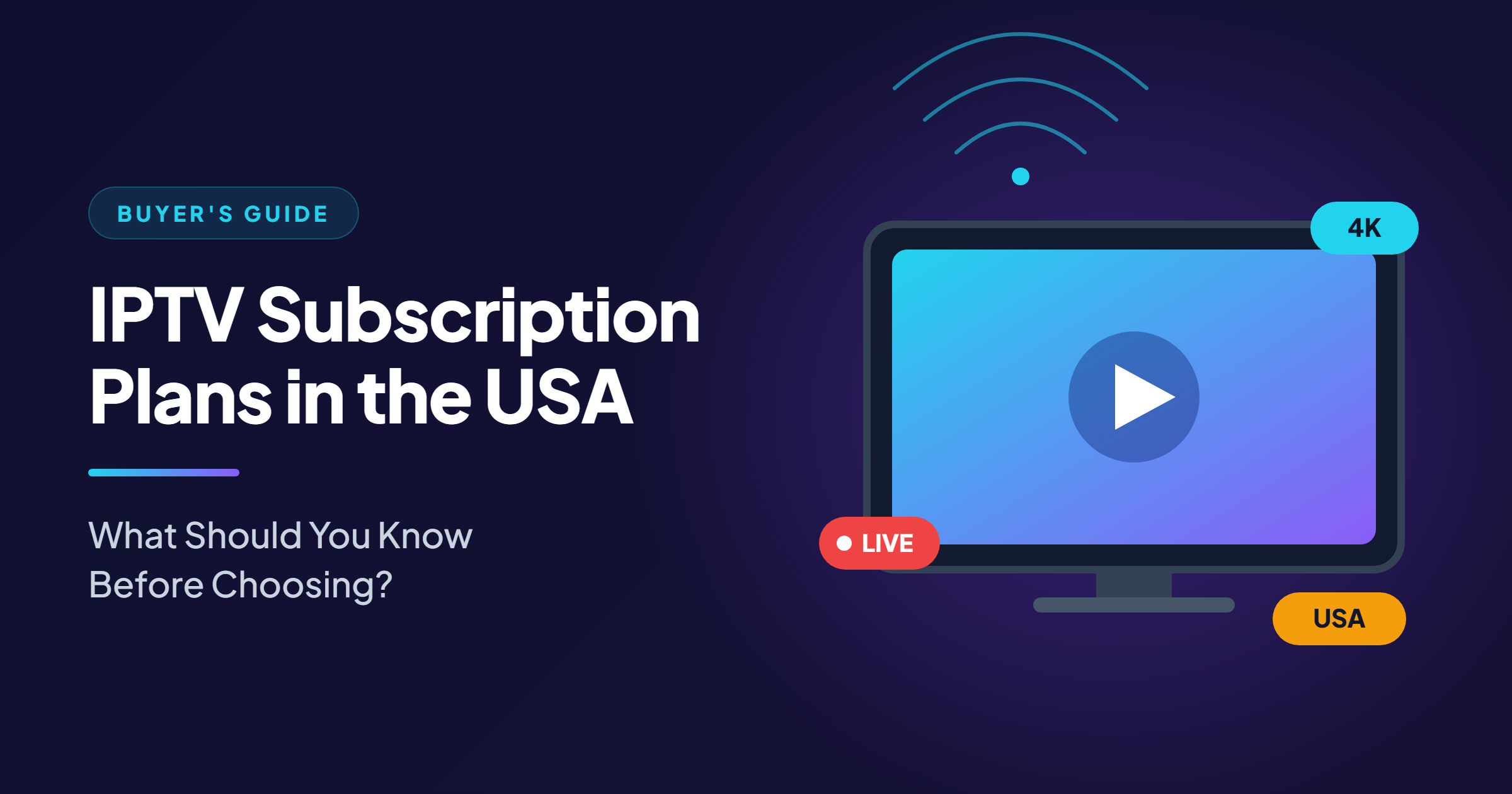 IPTV Subscription Plans